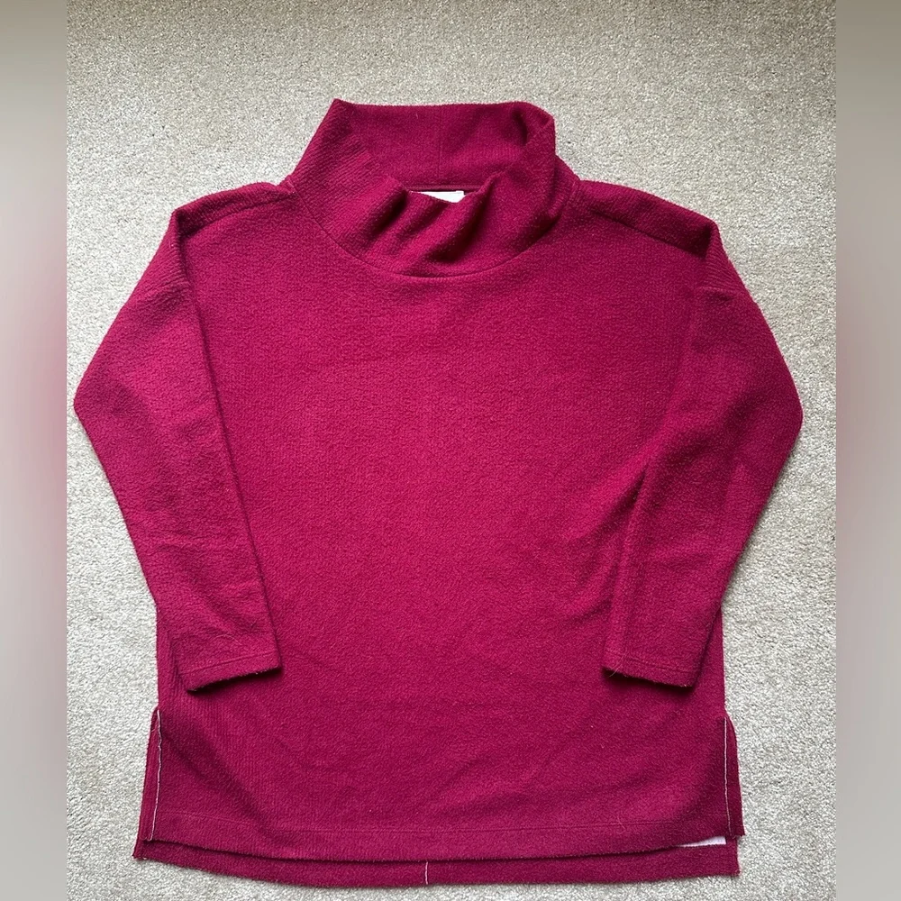 Anthro Oversized Mock Neck Sweater
